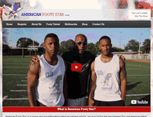Tablet Screenshot of americanfootystar.com